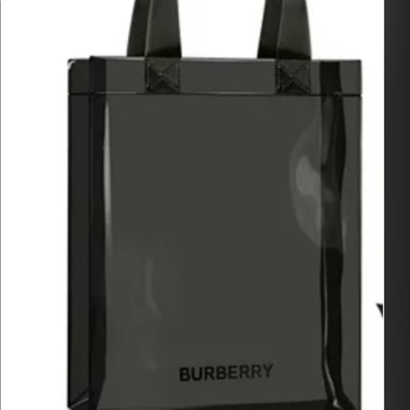 burberry plastic tote bag